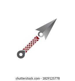 Ninja-Waffen-Vektorlogo und Symbol 