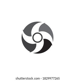 Ninja-Waffen-Vektorlogo und Symbol 