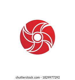 logotipo vectorial de armas ninja y símbolo 