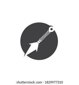 ninja weapons vector logo and symbol 