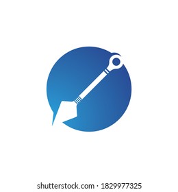 logotipo vectorial de armas ninja y símbolo 
