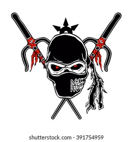 Ninja zombie Face 