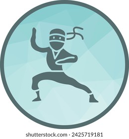 Icono de ninjutsu imagen vectorial. Adecuado para aplicaciones móviles, aplicaciones web y medios de impresión.