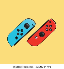 nintendo switch joy stick vector