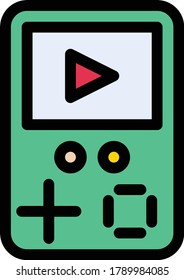 Icono de color plano vectorial de Nintendo 
