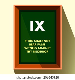 Ninth commandment of God - THOU SHALT NOT BEAR FALSE WITNESS AGAINST THY NEIGHBOR
