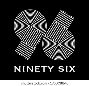 ninty six monogram line logo