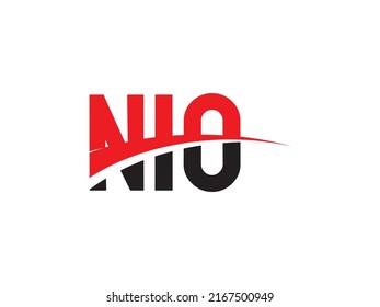 NIO Letter Initial Logo Design Vector Illustration