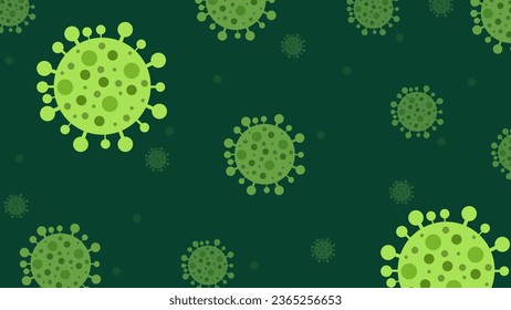 Nipah virus concept. illness outbreak. pandemic. Microscope virus close up Design for poster banner social media post