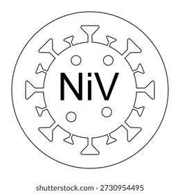 nipah virus, NiV virus icon