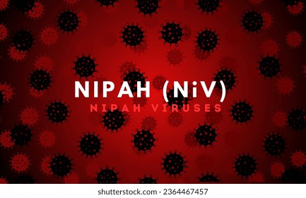 nipah virus (niv) infection is a newly emerging zoonosis that causes severe disease in both animals and humans. Vector illustration 