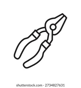 Nipper Vector Icon, Wire Cutter Icon, Cutting Pliers Icon illustration for web and app..eps