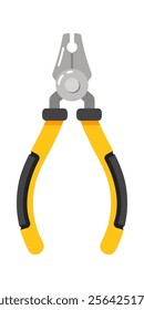 Nippers cable cutter instrument vector illustration