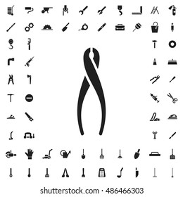 Nippers icon illustration isolated vector sign symbol