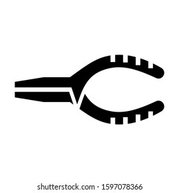 nippers icon isolated sign symbol vector illustration - high quality black style vector icons
