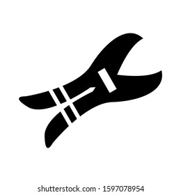 nippers icon isolated sign symbol vector illustration - high quality black style vector icons
