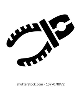 nippers icon isolated sign symbol vector illustration - high quality black style vector icons
