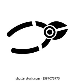 nippers icon isolated sign symbol vector illustration - high quality black style vector icons
