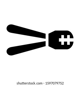 nippers icon isolated sign symbol vector illustration - high quality black style vector icons
