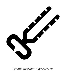 nippers icon isolated sign symbol vector illustration - high quality black style vector icons
