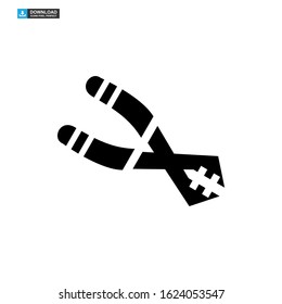 nippers icon isolated sign symbol vector illustration - high quality black style vector icons
