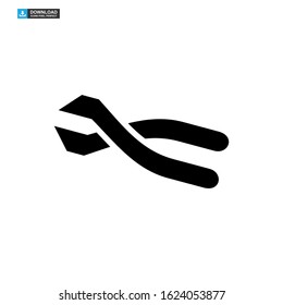 nippers icon isolated sign symbol vector illustration - high quality black style vector icons
