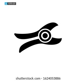 nippers icon isolated sign symbol vector illustration - high quality black style vector icons
