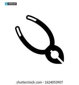 nippers icon isolated sign symbol vector illustration - high quality black style vector icons
