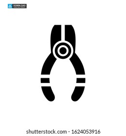 nippers icon isolated sign symbol vector illustration - high quality black style vector icons
