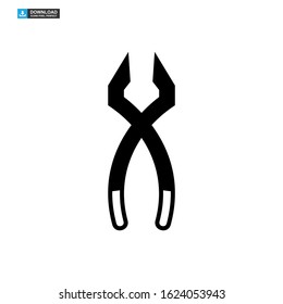nippers icon isolated sign symbol vector illustration - high quality black style vector icons
