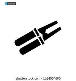 nippers icon isolated sign symbol vector illustration - high quality black style vector icons
