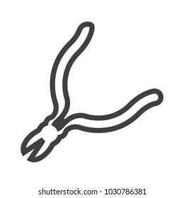 nippers icon, vector illustration