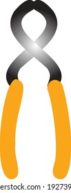 Icono de herramienta Nippers ilustración vectorial, icono de construcción para web, ilustración o decoración. 