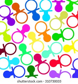 nipple baby vector pacifier illustration kid symbol