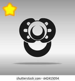 Nipple black Icon button logo symbol concept high quality on the gray background