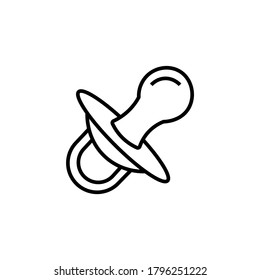 Nipple black sign icon. Vector illustration eps 10