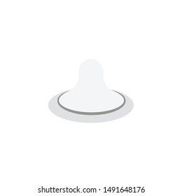 nipple glyph flat vector icon