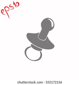 Nipple grey icon.