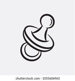 Nipple hand drawn sketch