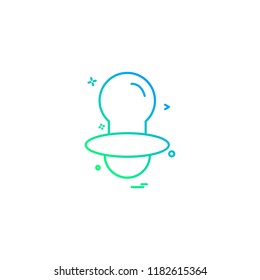 Nipple icon design vector 