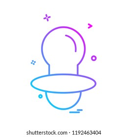Nipple icon design vector
