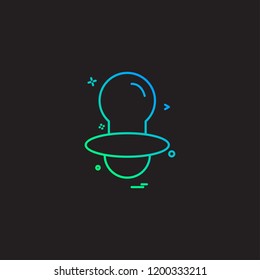 Nipple icon design vector 