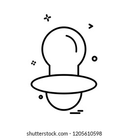 Nipple icon design vector