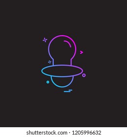 Nipple icon design vector 