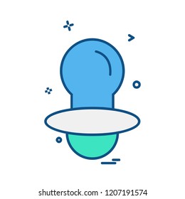 Nipple icon design vector