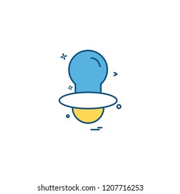 Nipple icon design vector 