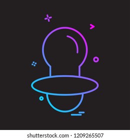 Nipple icon design vector