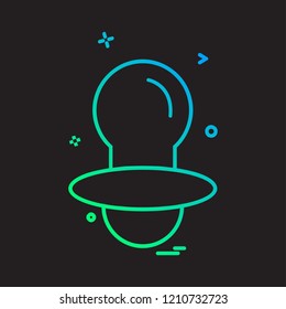 Nipple icon design vector