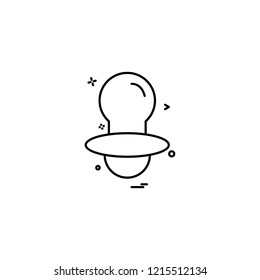 Nipple icon design vector 