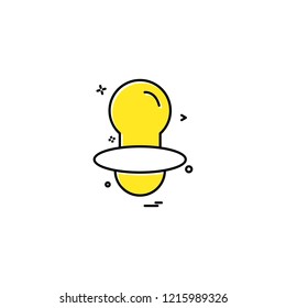 Nipple icon design vector 
